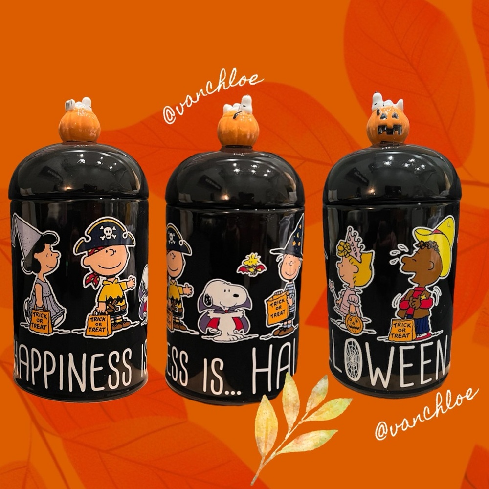 Peanuts "Happiness is Halloween" Cookie Jar